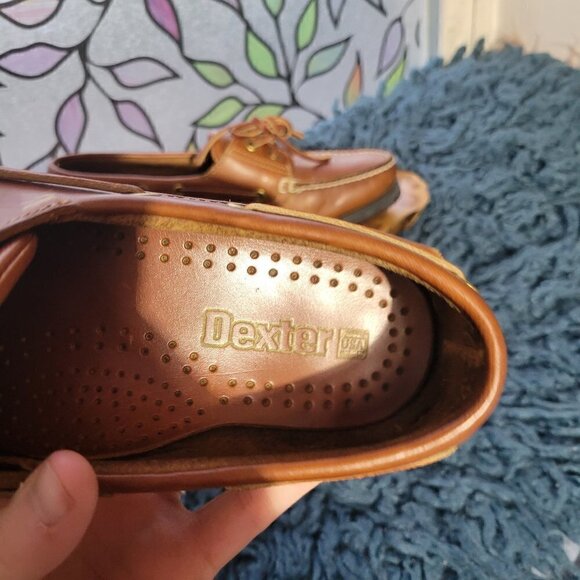 Dexter Vintage Men's Leather Boat Shoes Size 8M - Picture 7 of 11